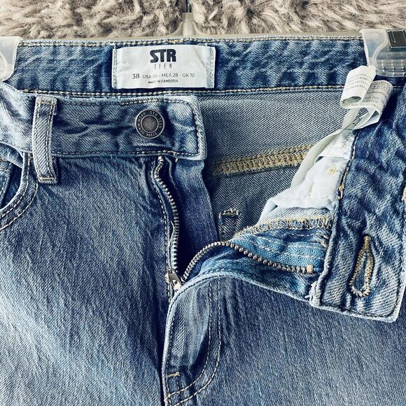 Stradivarius España STR Women's Jeans Juniors Skinny Blue 28x32 - Picture 3 of 13
